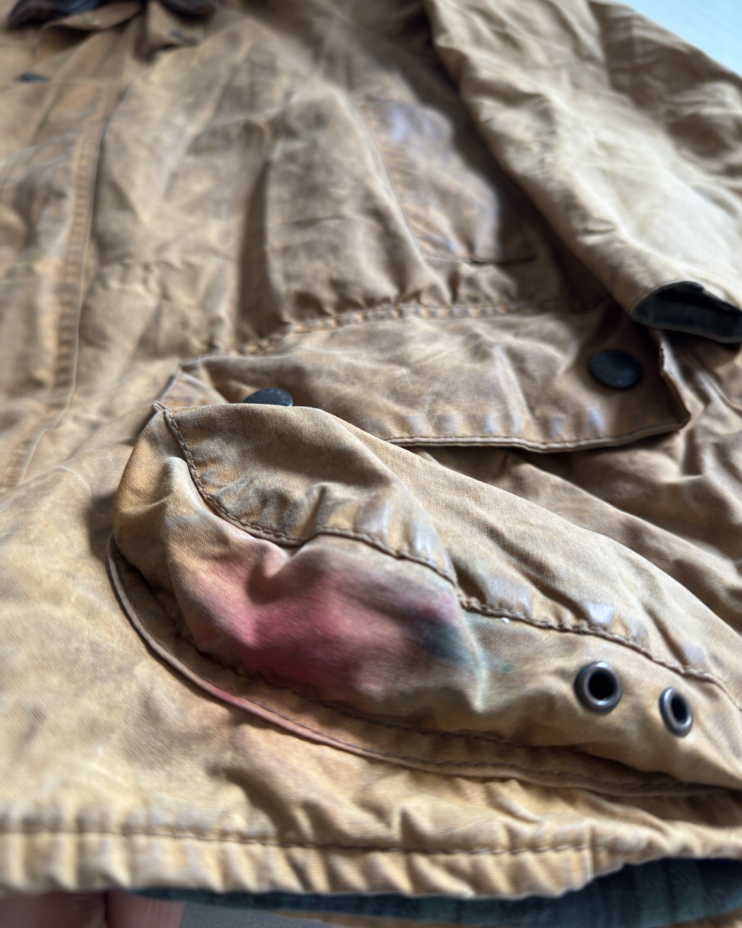 🌳 Jachetă Vintage Barbour Beaufort – Waxed Cotton – Made in England – Men’s M