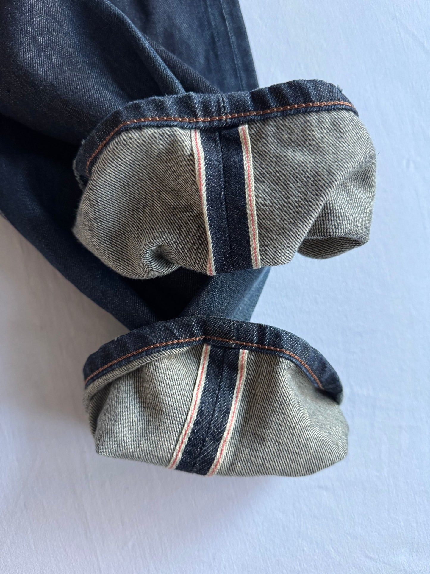 👖 Blugi Edwin Selvedge Denim cu Buckle Back – W34 L33 - anbracaminte
