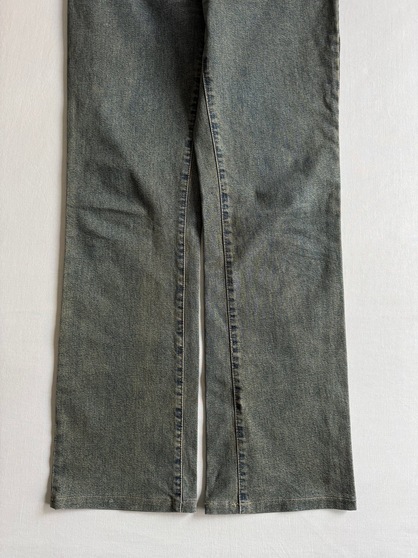 👖 Blugi Y2K Dolce & Gabbana pentru femei – Sandy Wash, Regular / Bootcut Fit, Mărimea US 30 - anbracaminte