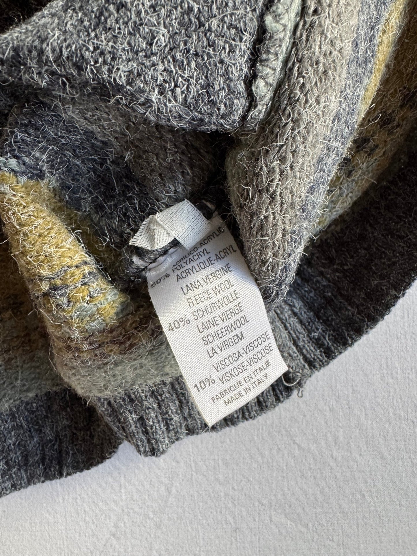 🧶 Cardigan Vintage / Fuzzy cu model (Mărime L) - anbracaminte