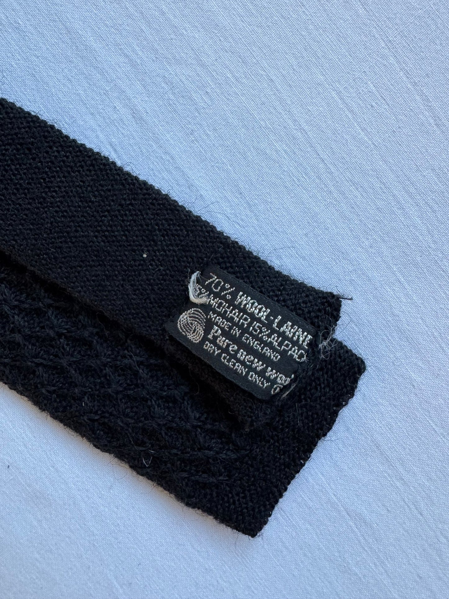 👔 Cravată Vintage Tricotată din Blend Lână, Alpaca & Mohair – Made in England - anbracaminte
