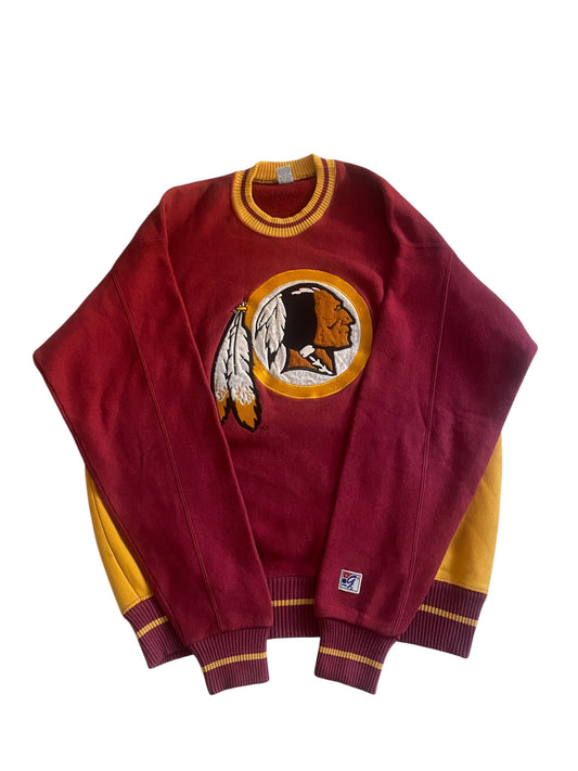 crewneck vintage Washington Redskins anii '80-'90, vedere frontală