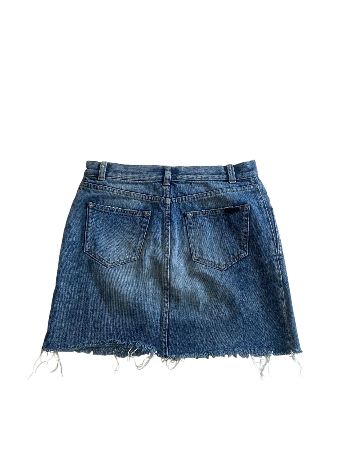 Fustă Denim Y2K Saint Laurent – Măsură Estimată S – Talie 36 cm 👖✨ - anbracaminte