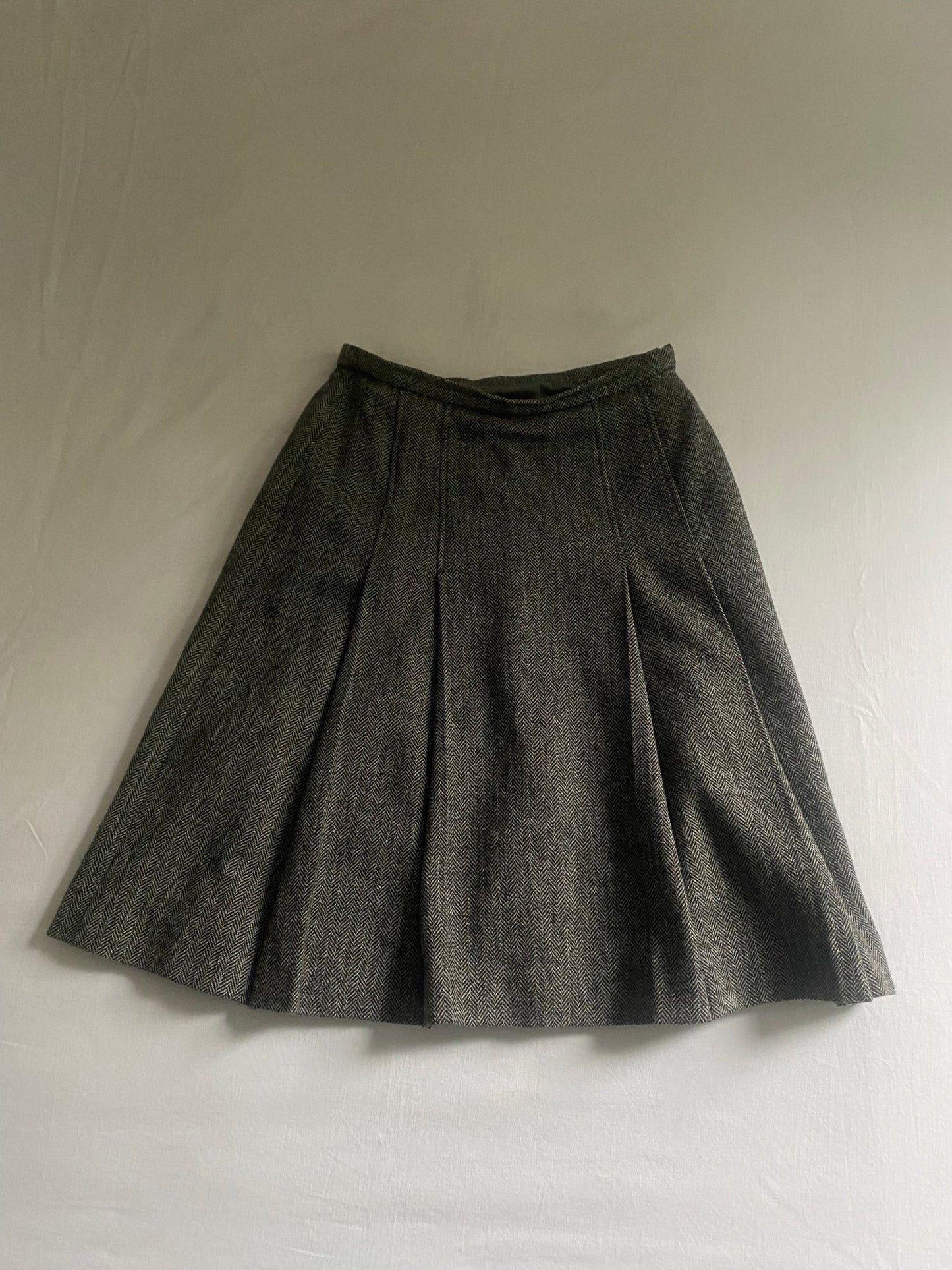 Fustă Vintage Burberry Plisată 👧 | 100% Lână 🐑 | Made in England 🏴 | Mărime M Aproximativă | Elegantă Clasică - anbracaminte