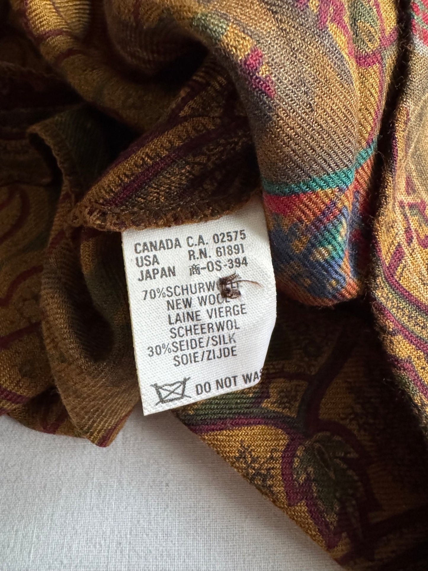 👗 Fustă Vintage Escada din Lână Virgină & Mătase cu Imprimeu Paisley și Cai – EU 36 (S Femei) - anbracaminte