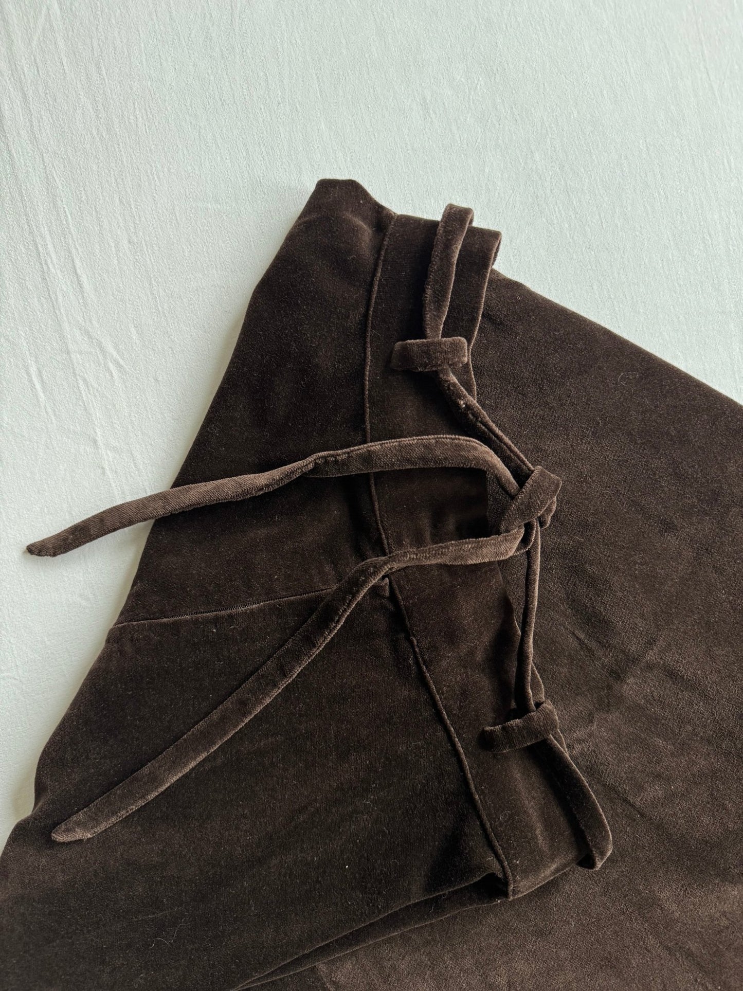 🤎 Fustă vintage maro din catifea – talie ajustabilă – XS–S - anbracaminte
