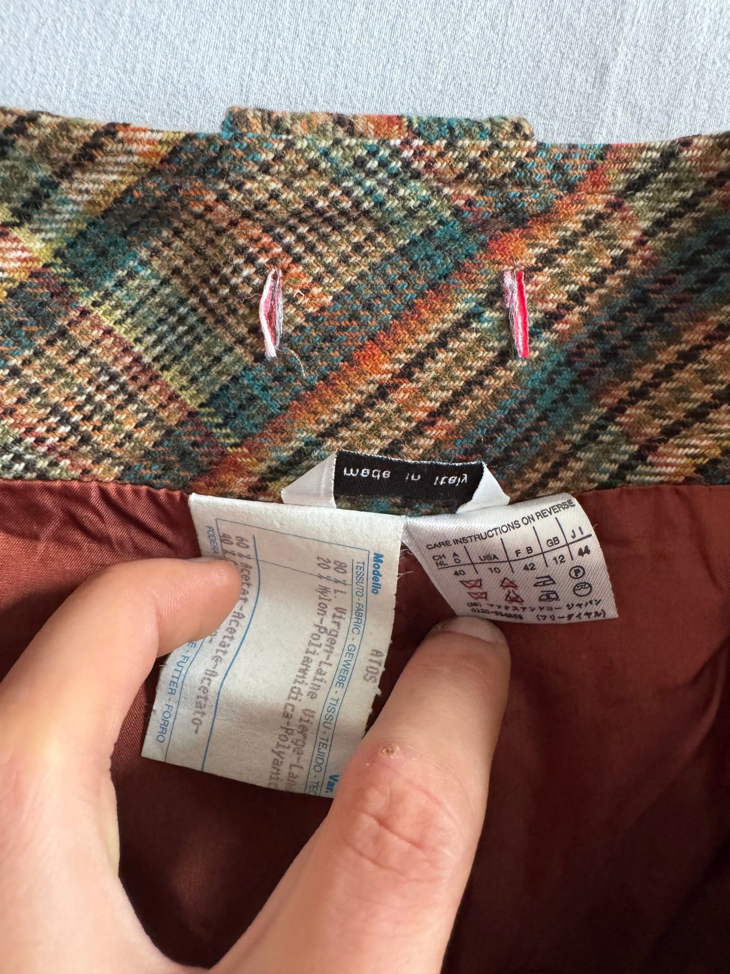 š®š¹ FustÄ Vintage Max & Co / Tartan Print (MÄrime 40 - M/L) - anbracaminte