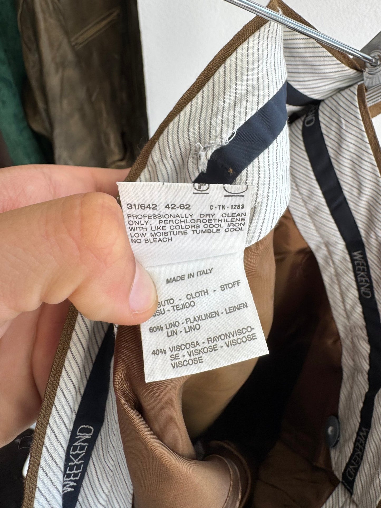 ✏️ Fustă Vintage Max Mara Weekend Linen Blend Pencil – EU 38 (M Damă) – New With Tags - anbracaminte
