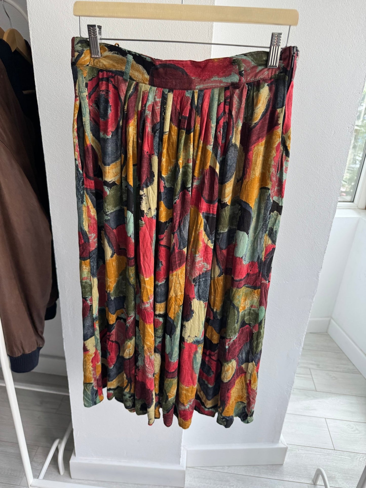 ☀️ Fustă Vintage Printed – EU 38 (M) Damă - anbracaminte
