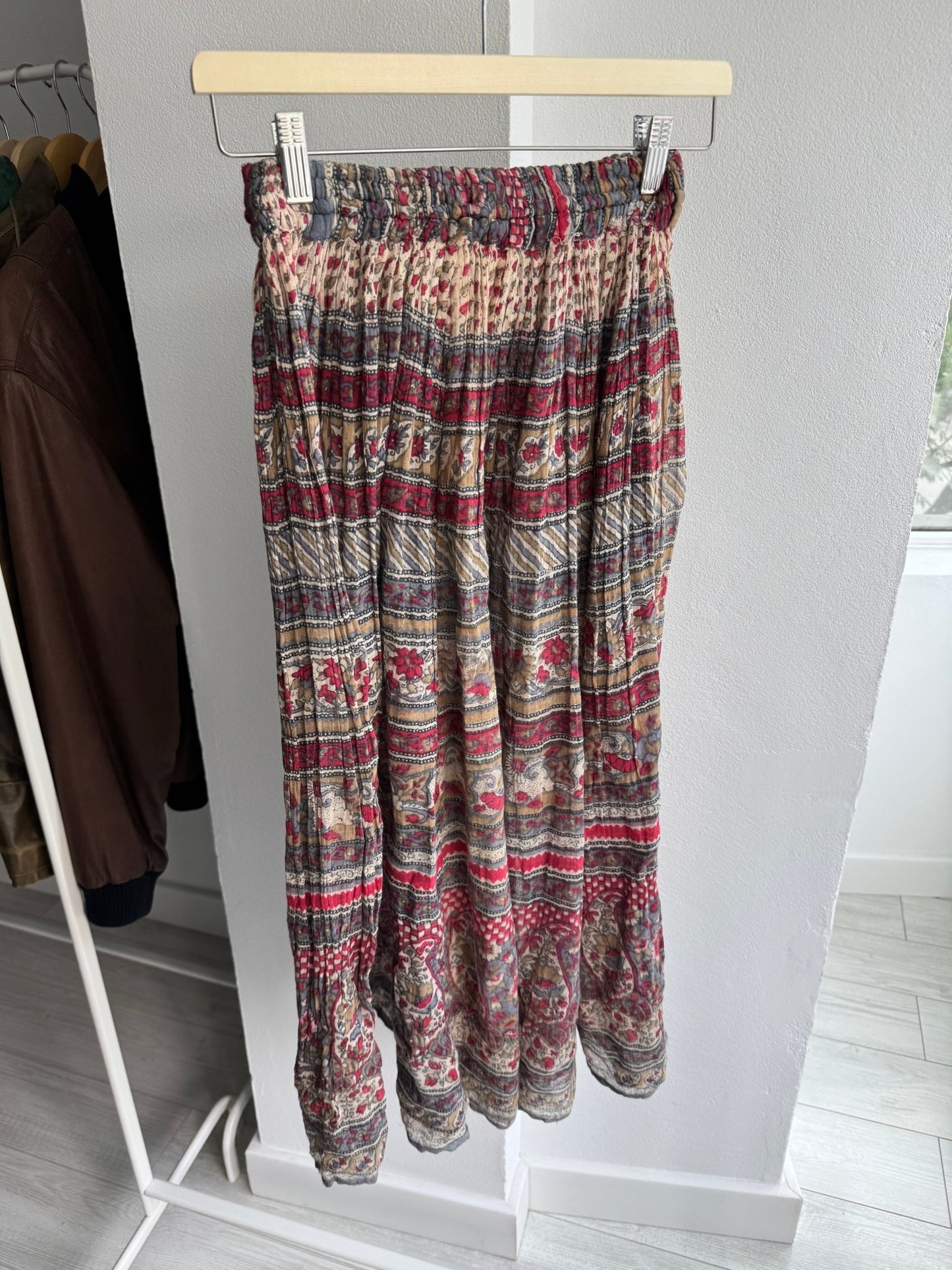 🖤 Fustă Vintage Printed – Free Size – Talie Ajustabilă - anbracaminte