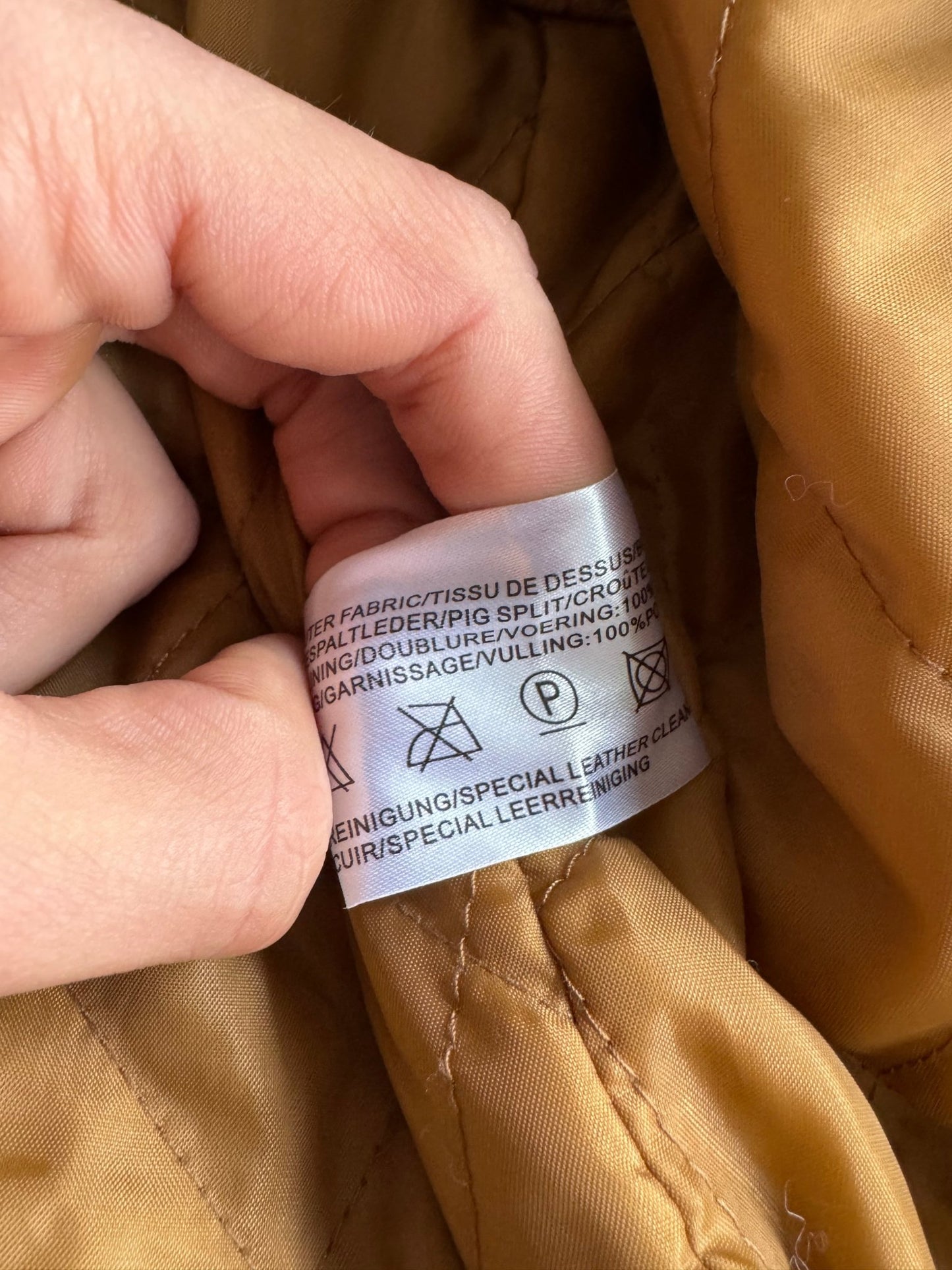 🧥 Geacă Vintage din Piele Întoarsă / Detalii Blană Artificială (Mărime 54 - XXL) - anbracaminte