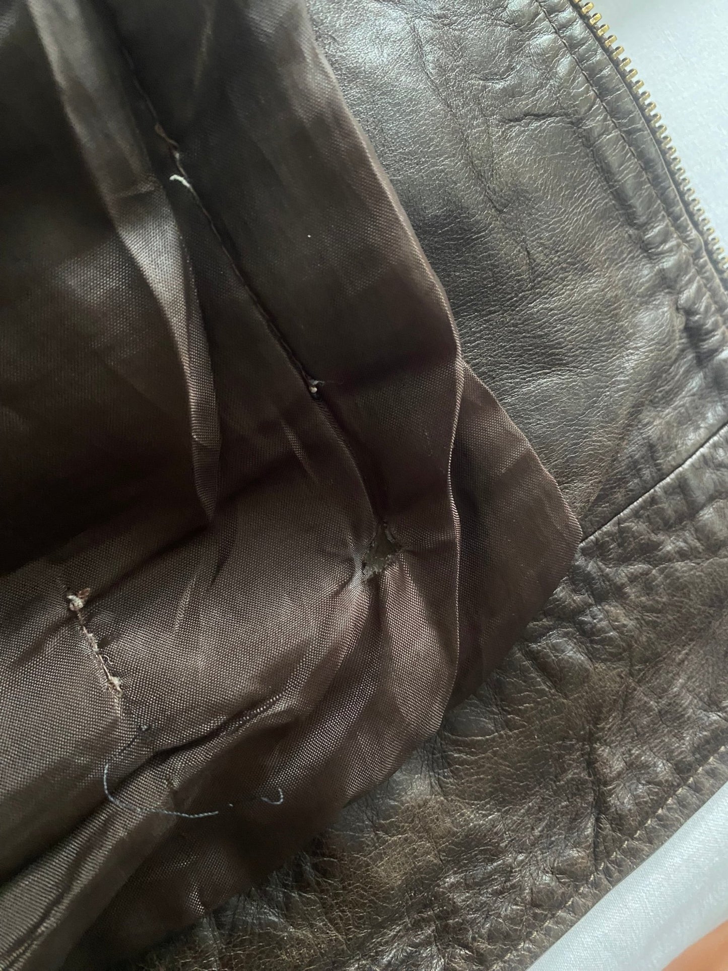 Jachetă Vintage din Piele Maro Închis – Made in Italy – Mărime 50 (Bărbați) - anbracaminte