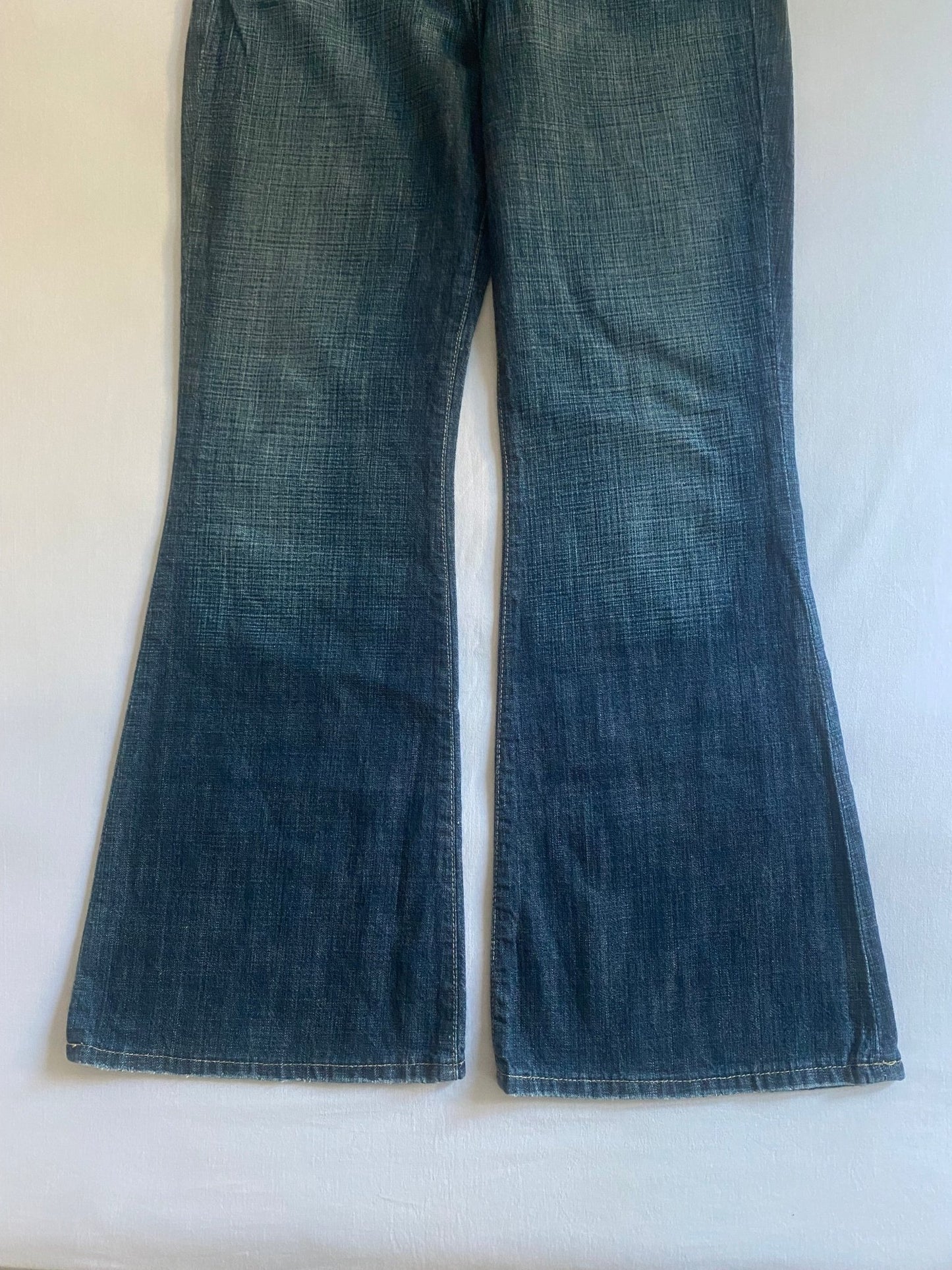 🌟 Jeans Y2K G - Star Women – Low Hip Flared – Made in Italy – W29 L30 - anbracaminte