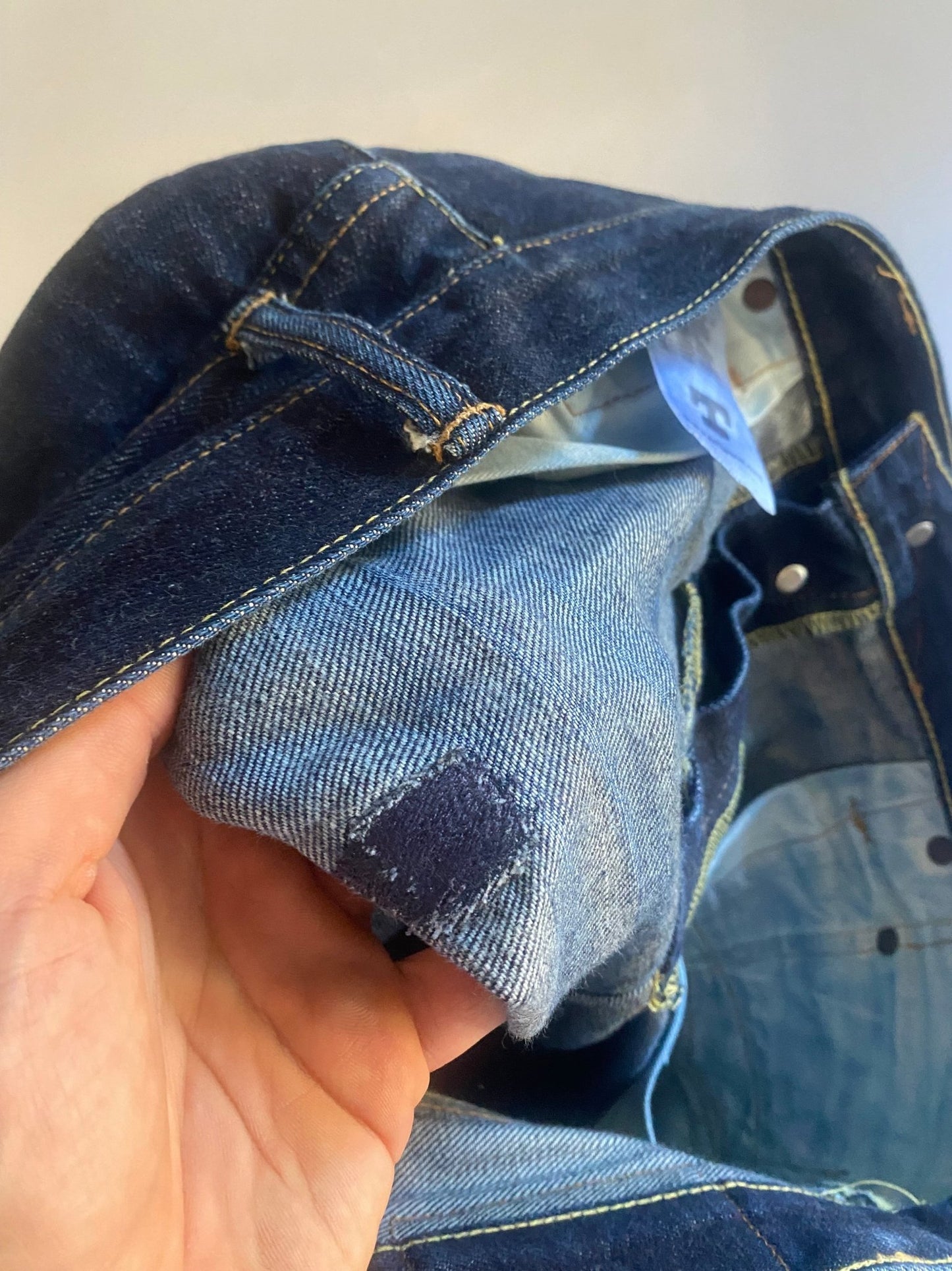 👖 Jeanși Tellason – Raw Selvedge Denim – Slim Straight – W34 – Made in USA - anbracaminte