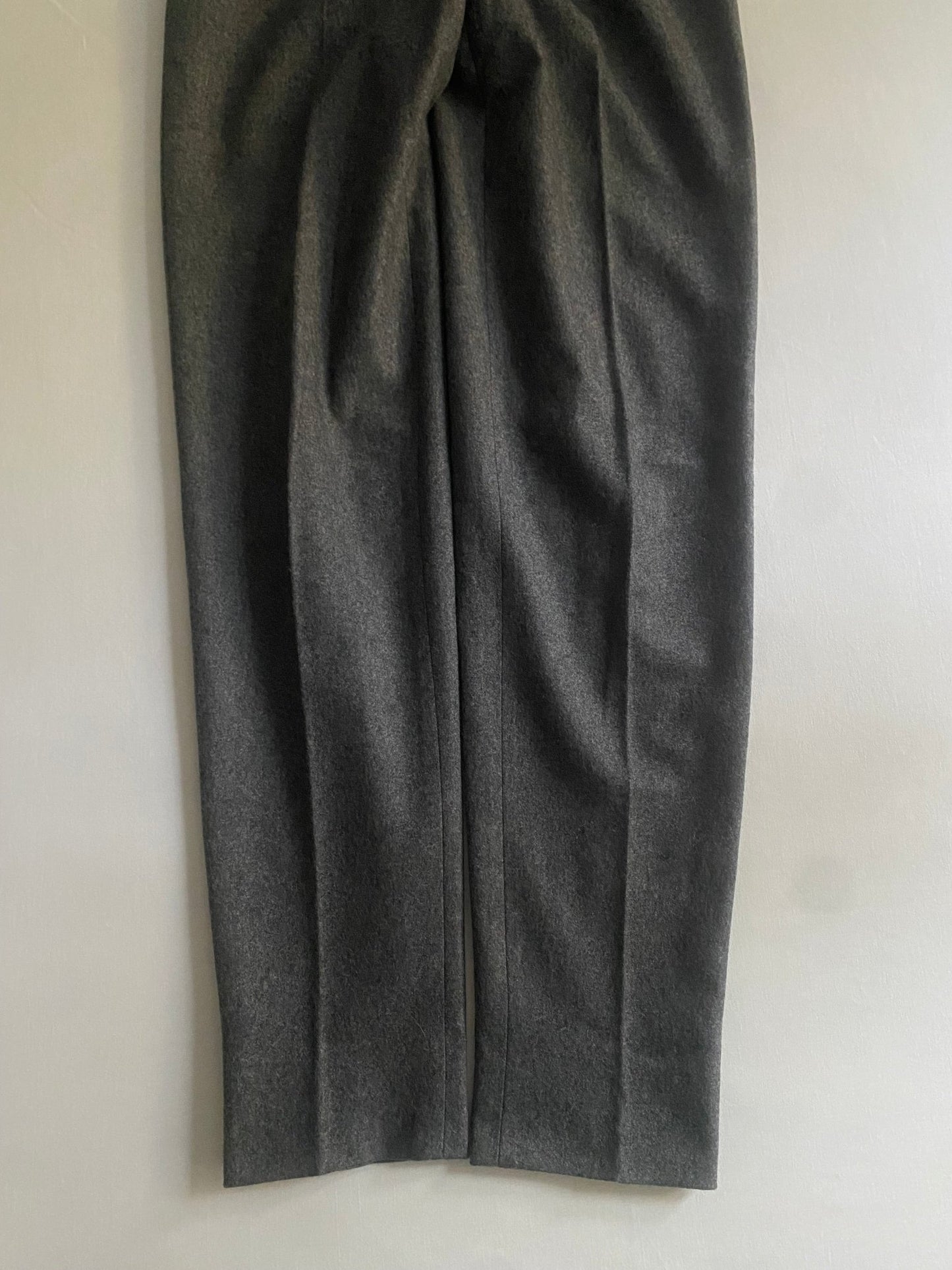 🐑 Pantaloni Vintage Gri Deschis – 100% Lână Virgină – IT 42 (EU 38) - anbracaminte