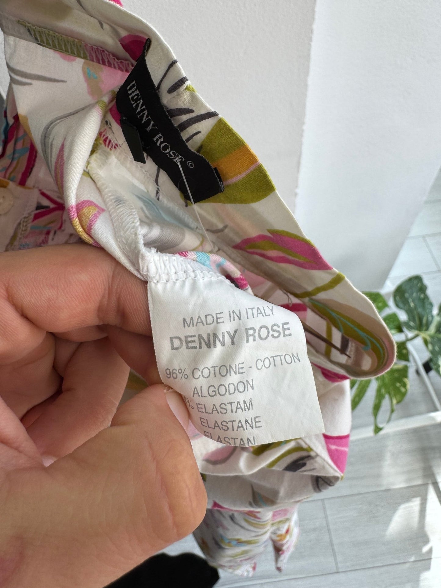 🌷 Pantaloni Y2K Floral Printed – L Damă – Made in Italy - anbracaminte