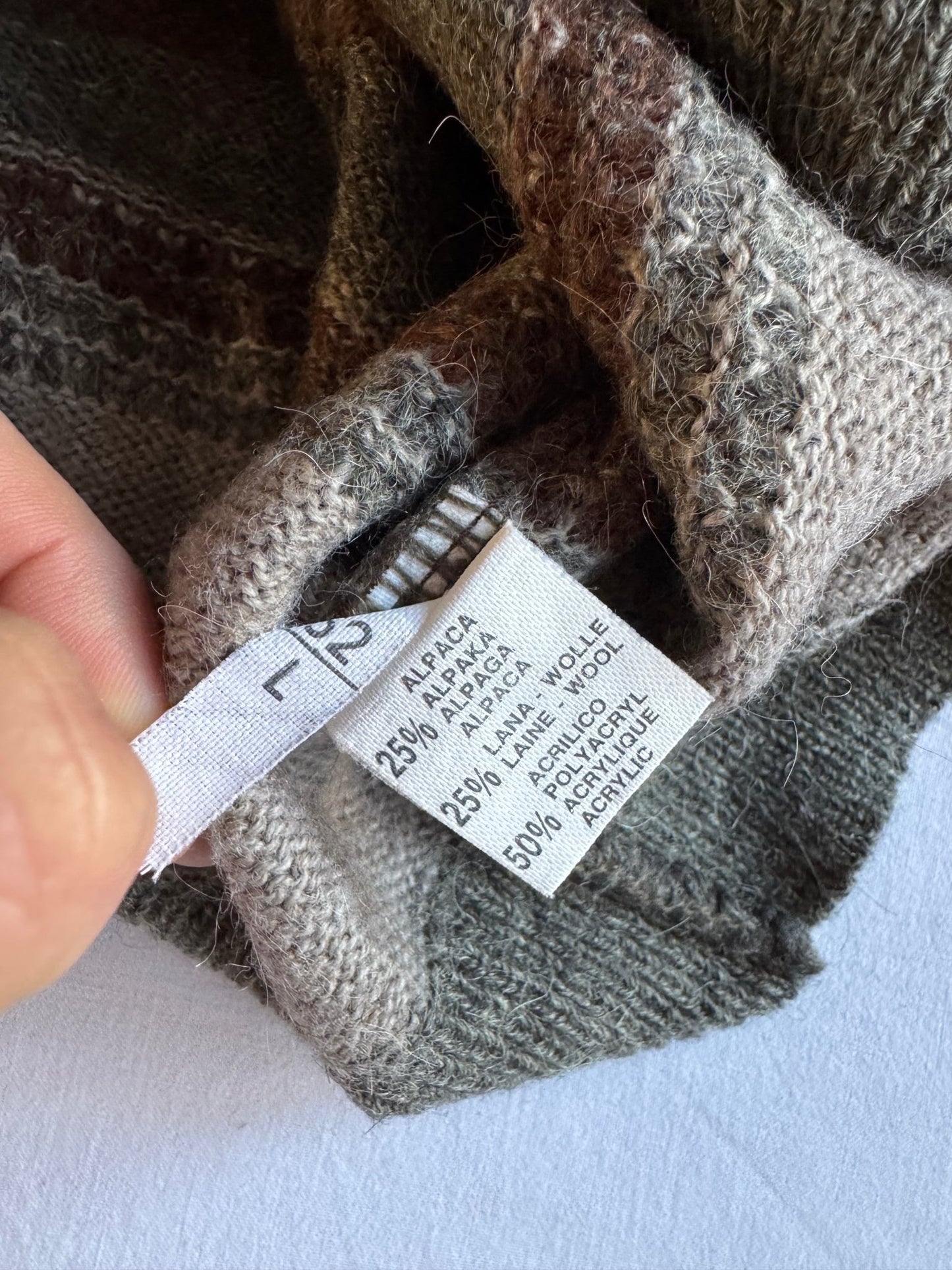 🧶 Pulover Vintage cu Pattern / Lână & Alpaca (Mărime L) - anbracaminte