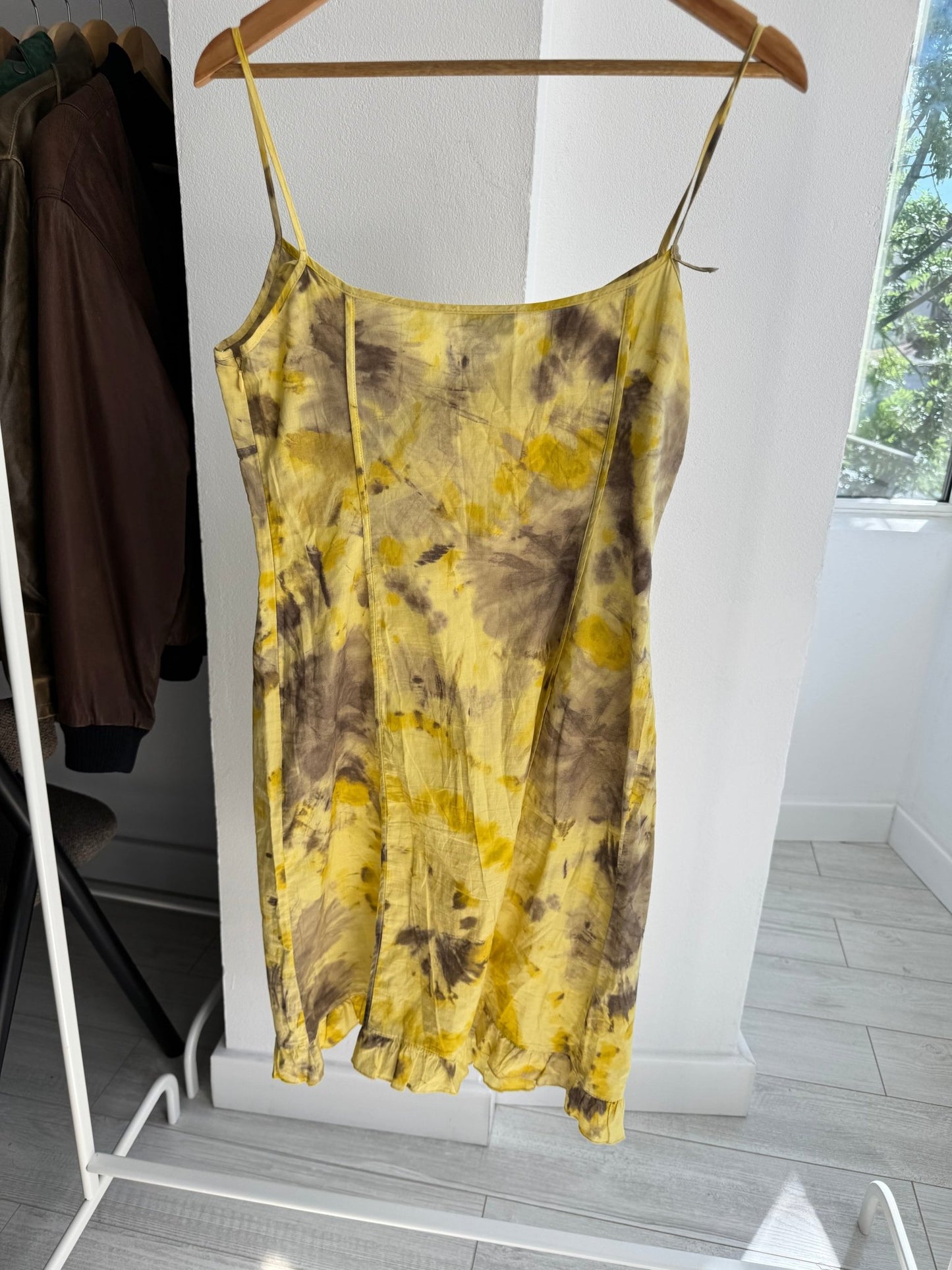 💛 Rochie / Top Vintage Marella Yellow Printed – EU 36 - anbracaminte