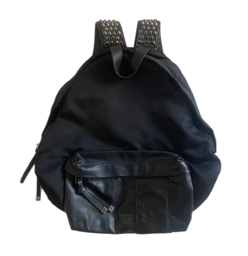 SS 2004 Givenchy by Riccardo Tisci Nylon and Lamb Leather Backpack - anbracaminte