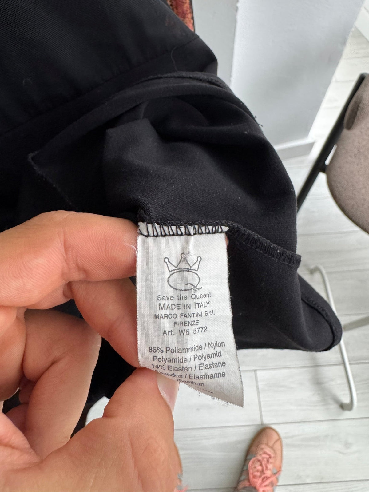 👸 Top Mesh Imprimat Save The Queen Y2K - Made in Italy – S Damă - anbracaminte