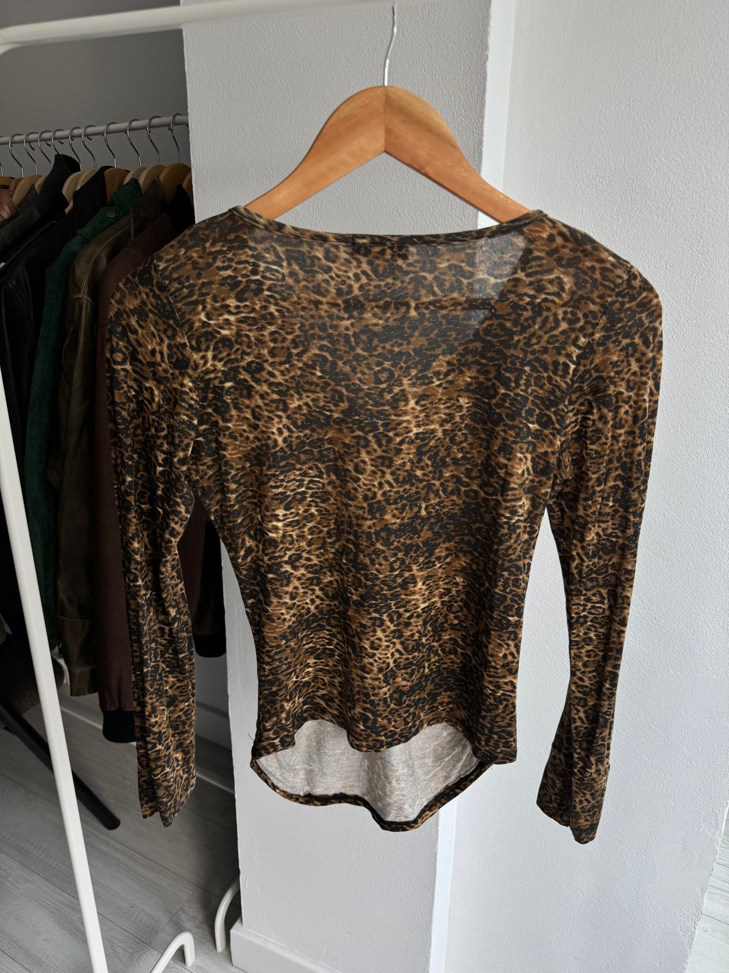 🐆 Top Y2K Animal Print – XS/S Damă - anbracaminte