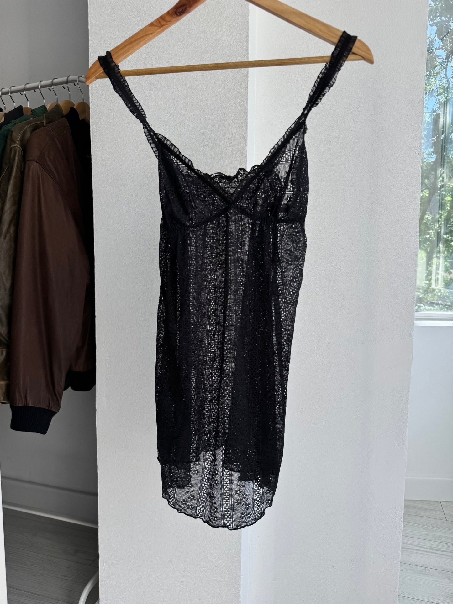 🖤 Top Y2K Black Lace – XS/S Damă - anbracaminte