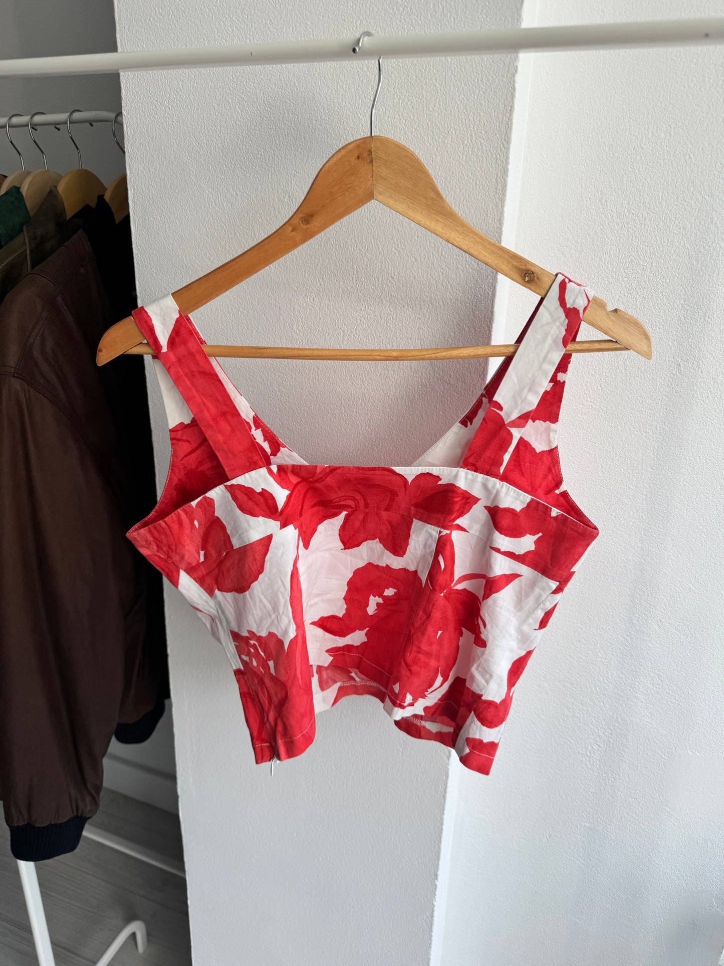 š¹ Top Y2K Floral Printed ā IT 44 (M DamÄ) ā Made in Italy - anbracaminte