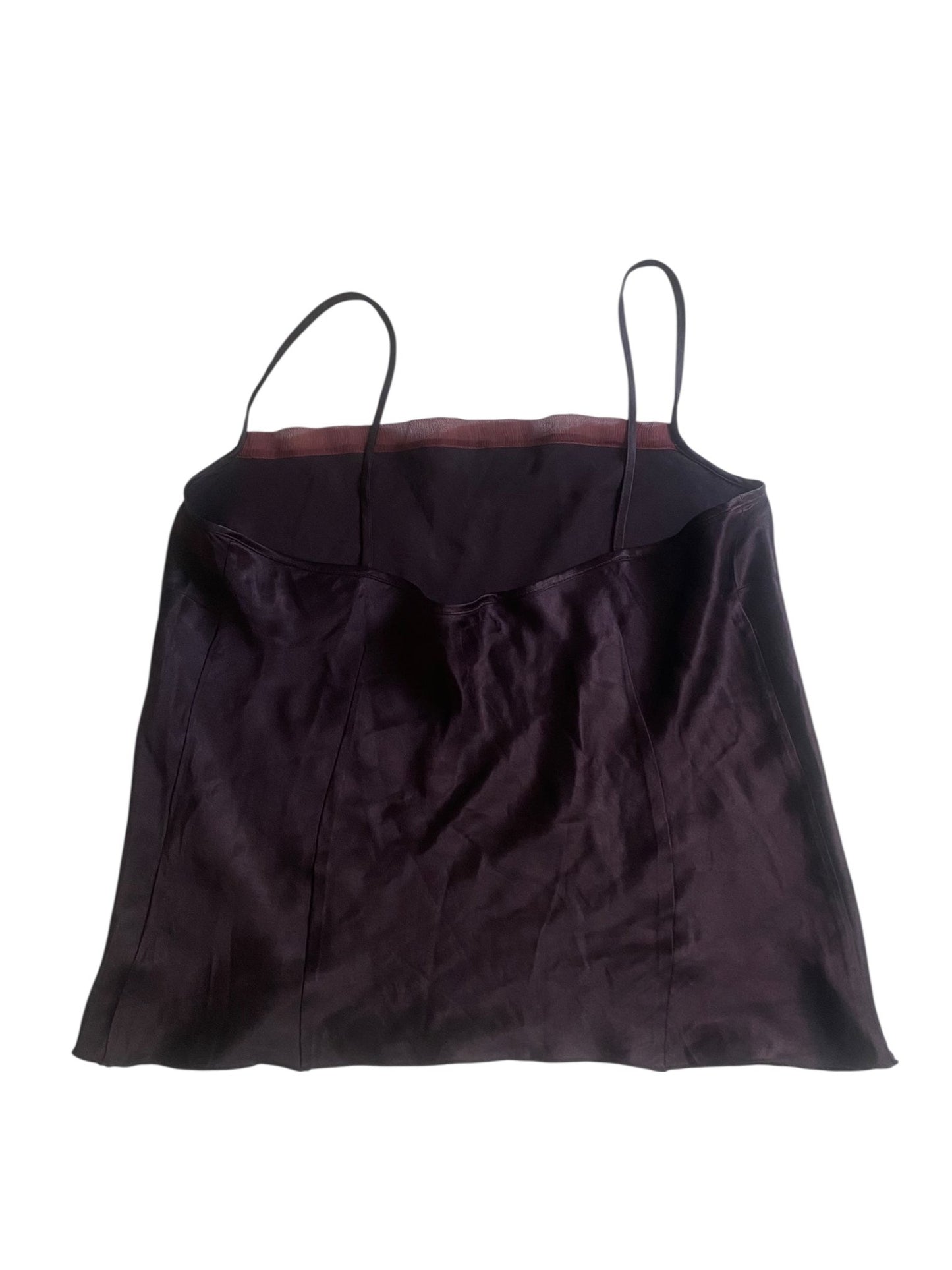 💜 Top Y2K Pennyblack din Mătase – Mov – Mărime M - anbracaminte