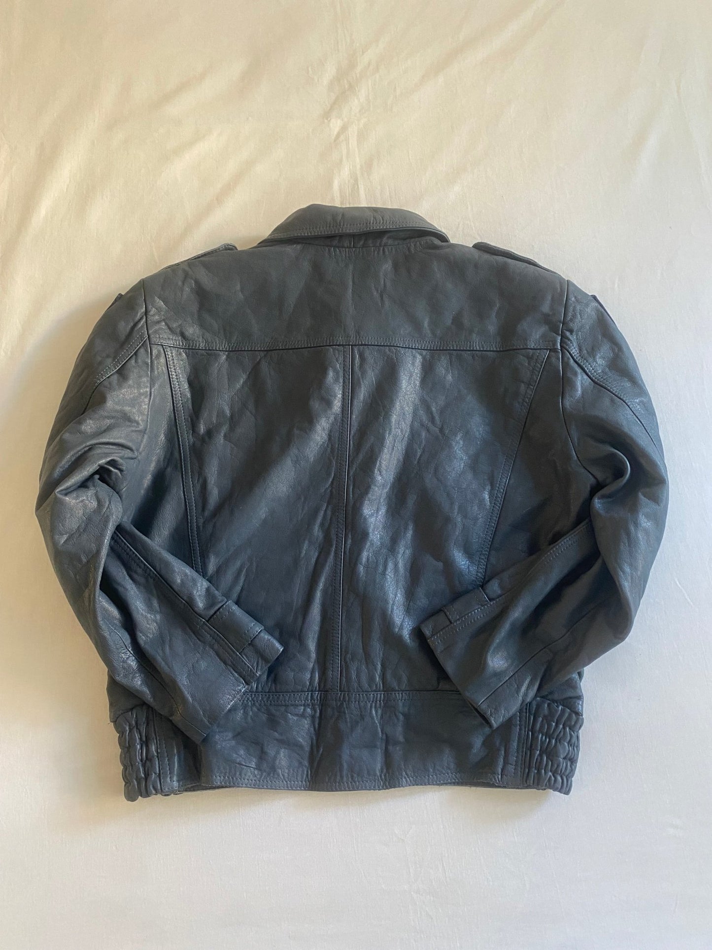 Vintage Australian Police Leather Jacket - anbracaminte