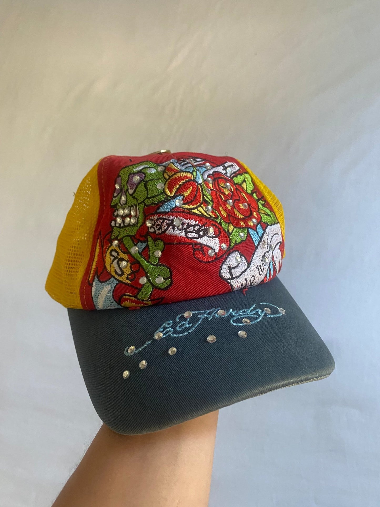 Y2K Ed Hardy Trucker Hat - anbracaminte