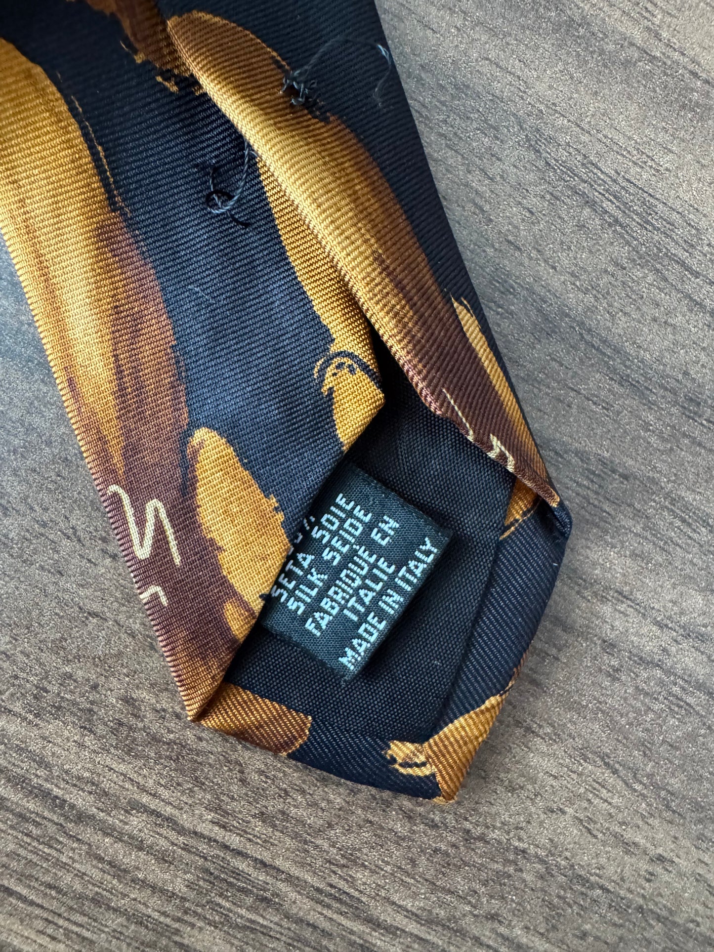 👔 Cravată Printed Hugo Boss Vintage | Mătase Naturală | Made in Italy
