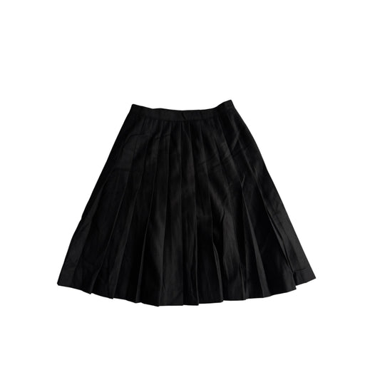 ☕️ Fustă Vintage Plisată din Lână Neagră – M (IT 44)