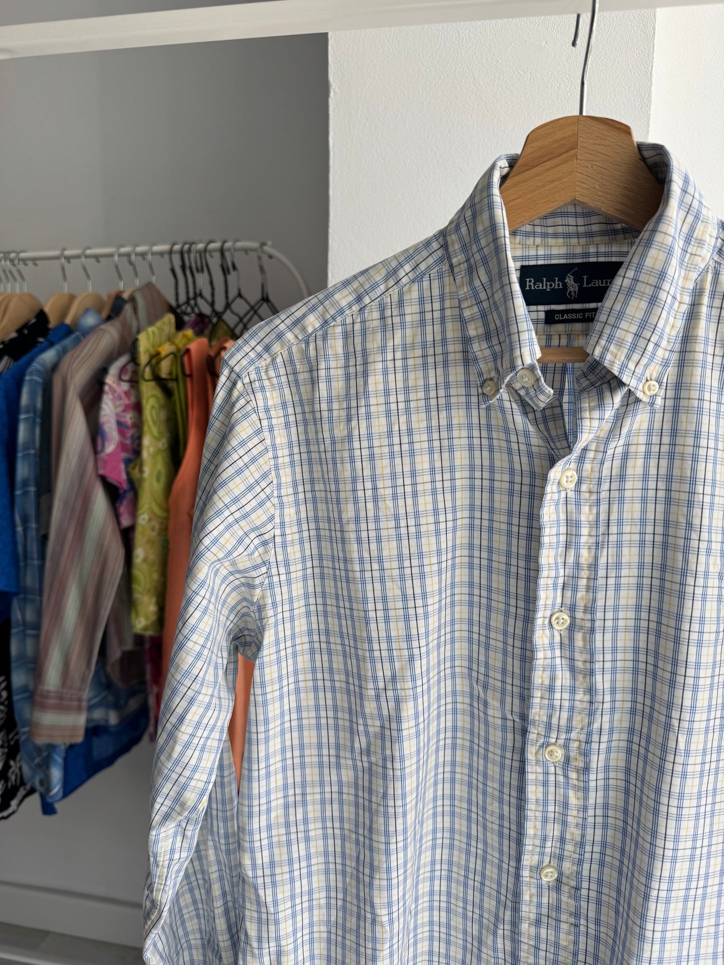 🐴 Cămașă Carouri Polo Ralph Lauren Vintage | Relaxed Fit – S Bărbați