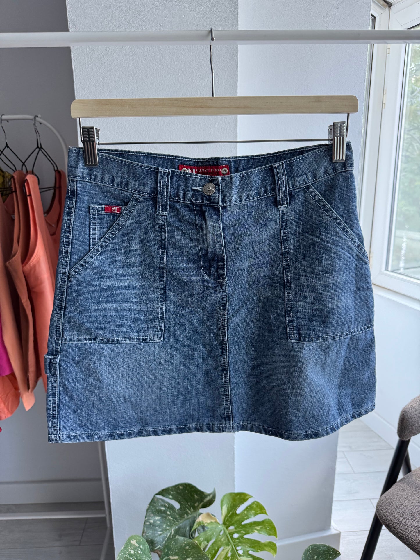 👖 Fustă Denim Carpenter Buckleback Y2K Deadstock | New with Tags – S/M Damă