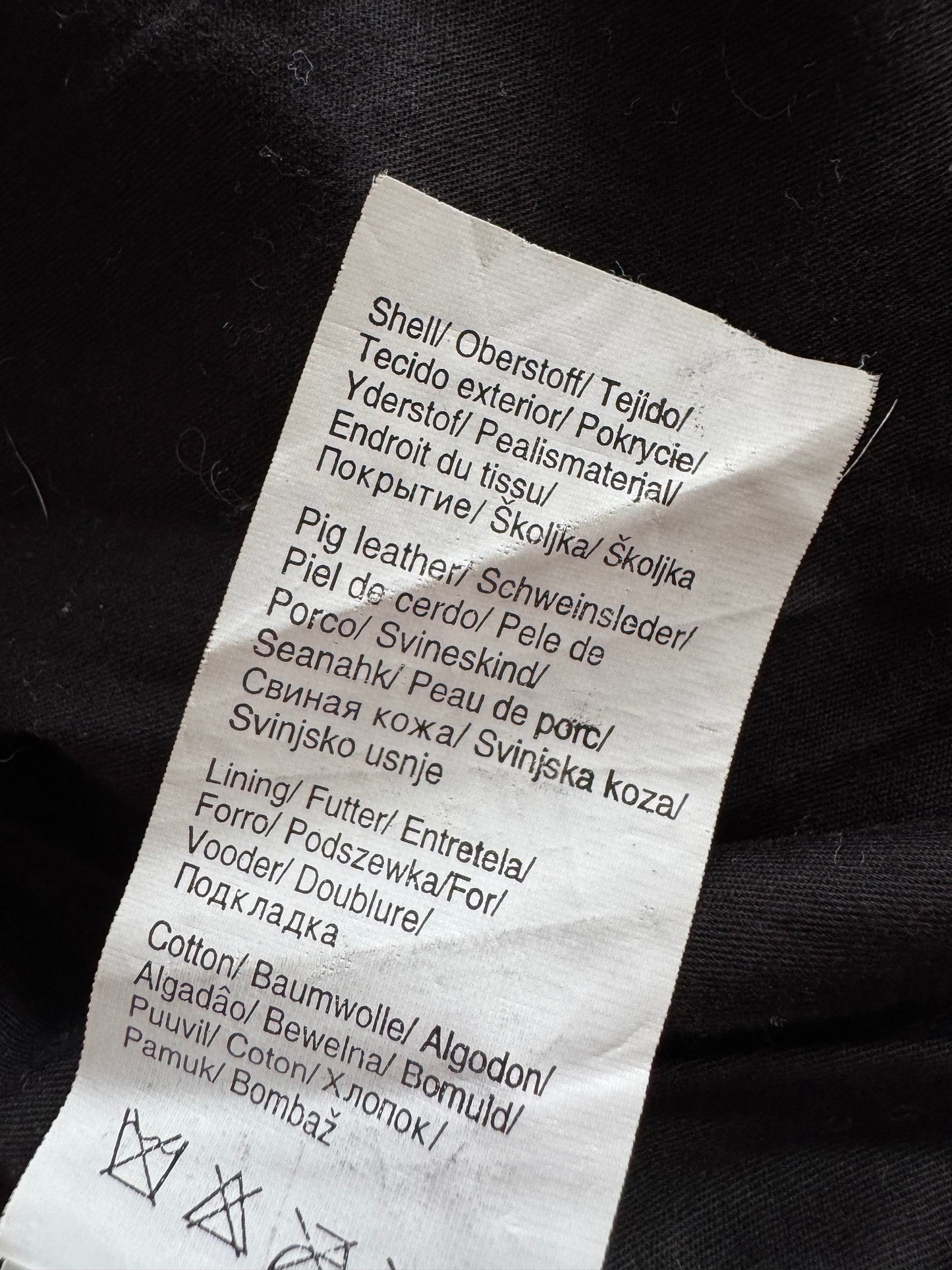 🐽 Geacă Y2K Damă din Piele de Porc Neagră – L