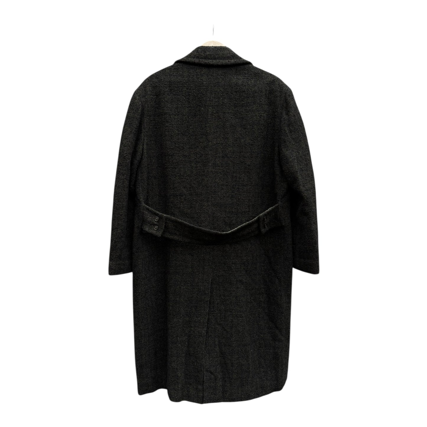 🌳 Palton Vintage Bărbați Verde Închis Double Breasted din Lână Pură – Marimea M