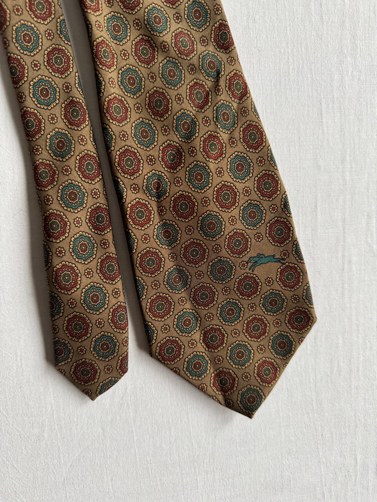 👔 Cravată Vintage Yves Saint Laurent din Mătase cu Print