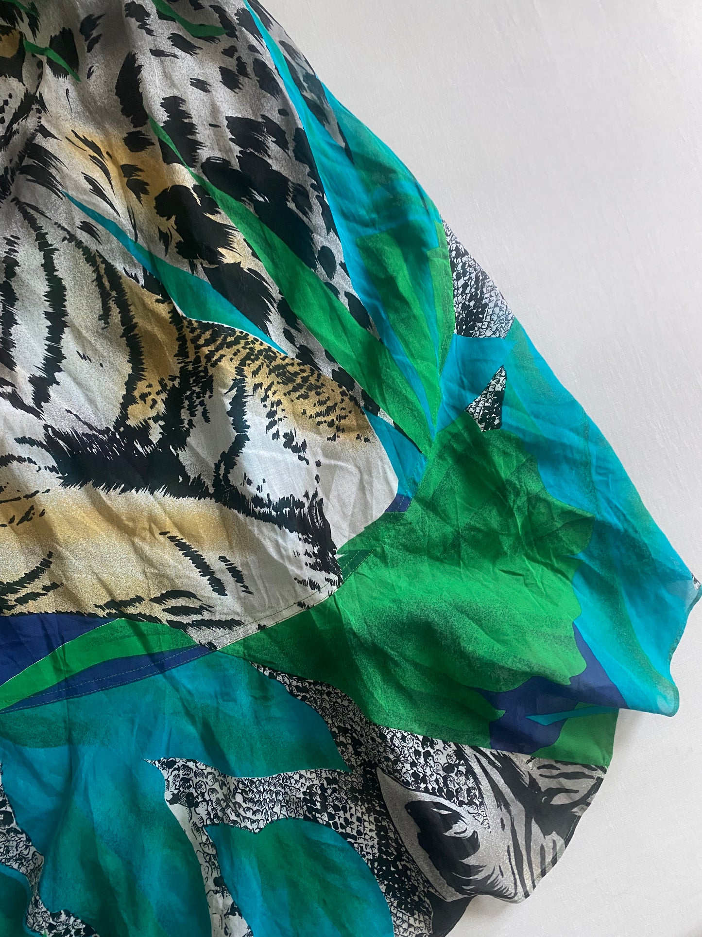 Fustă Wraparound Vintage – Animal & Jungle Print – 100% Bumbac 🌴🐾