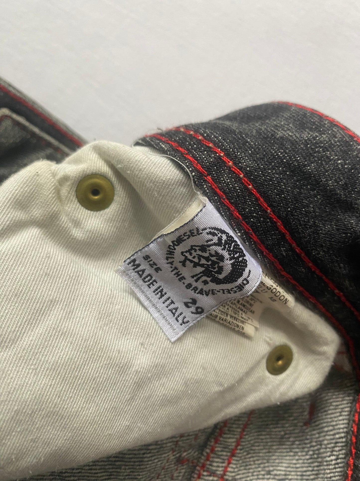 🖤 Y2K Diesel Black Baggy Jeans