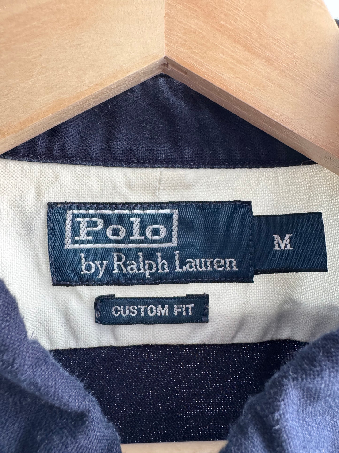 🐴 2008 Polo Ralph Lauren Cămașă Patchwork – M Bărbați