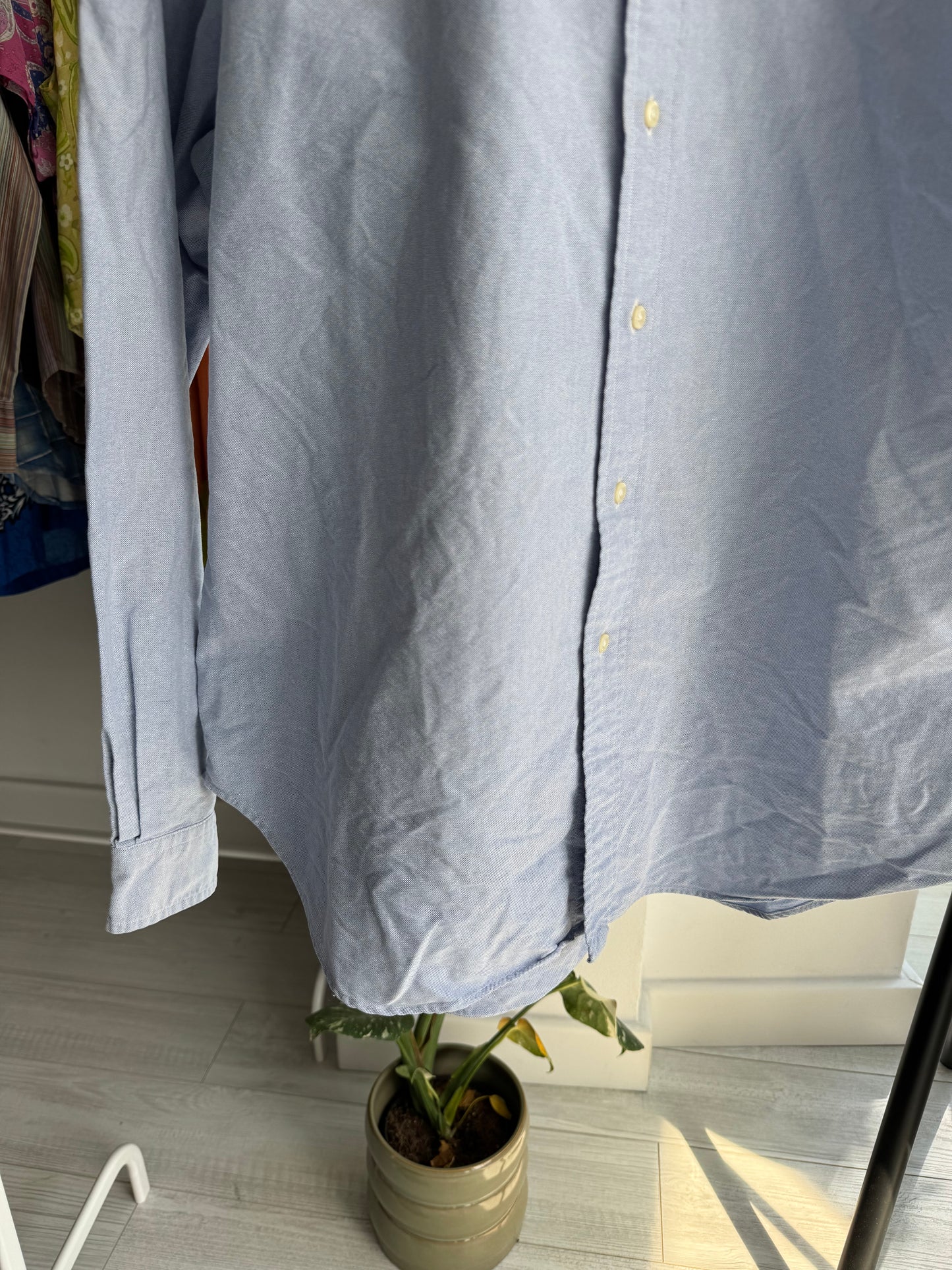 🐴 Cămașă Albastră Polo Ralph Lauren Vintage – XL Bărbați