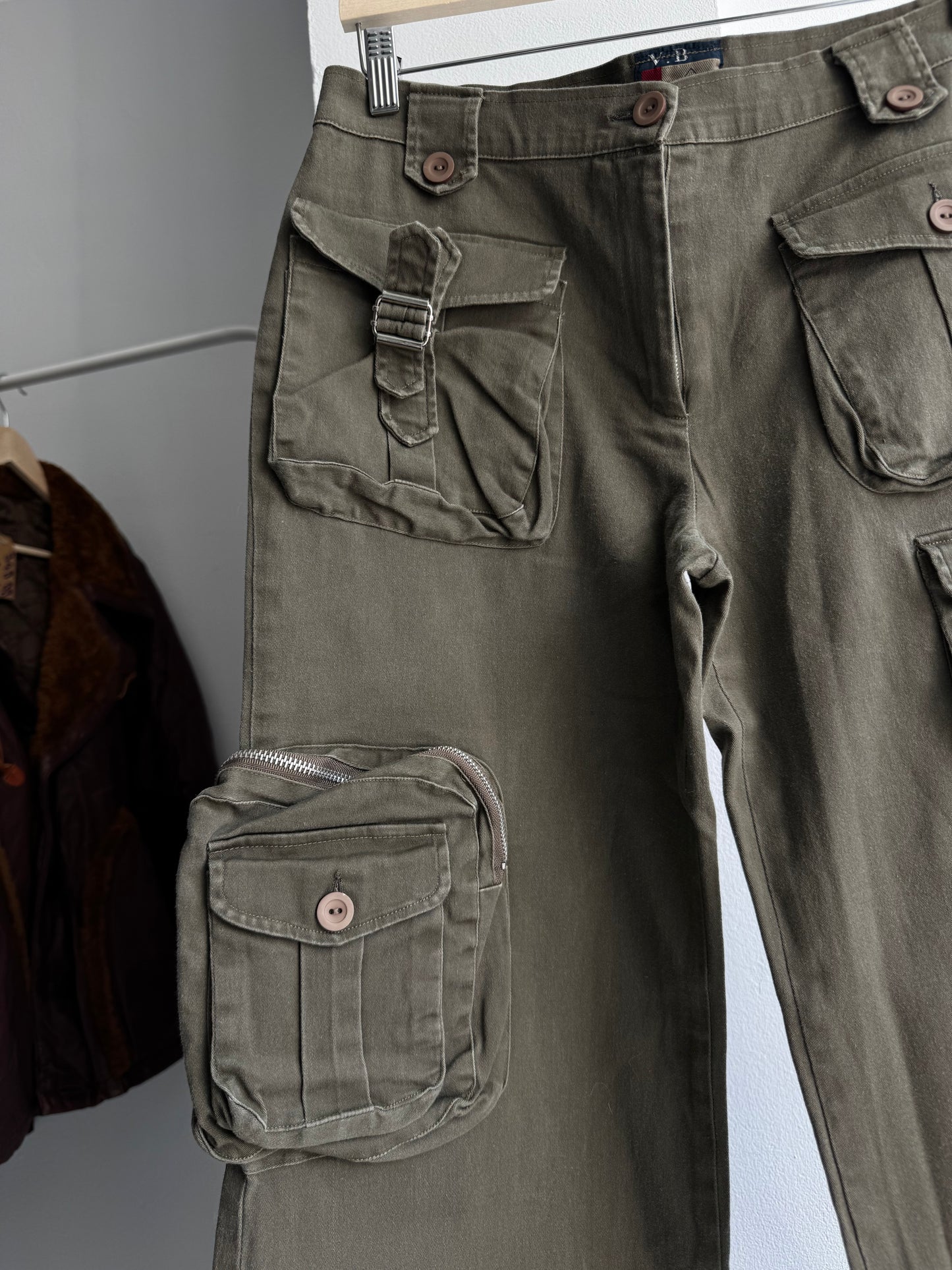 🪖 Pantaloni Y2K Cargo – XL Damă
