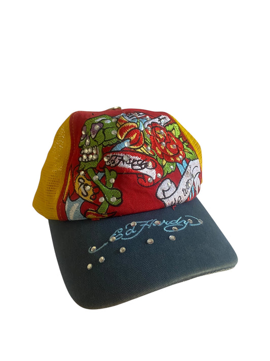 Y2K Ed Hardy Trucker Hat