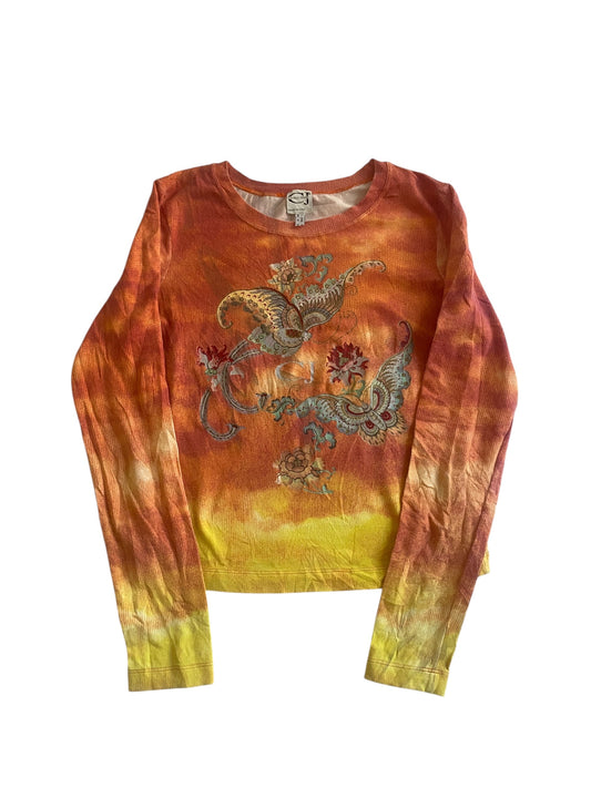 Y2K Roberto Cavalli Printed Top