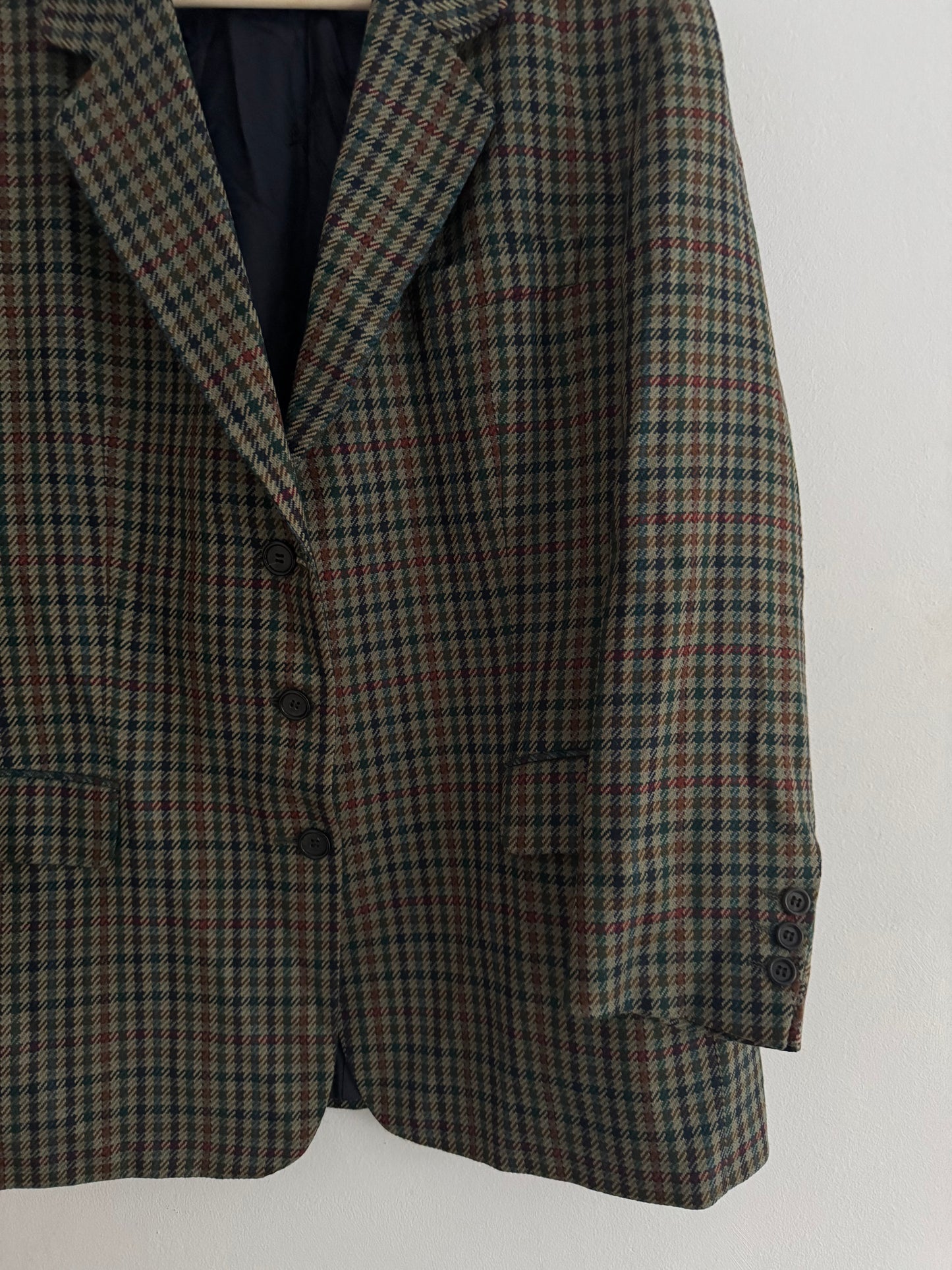 🧥 Sacou Vintage Burberry din Tweed – Femei M/L