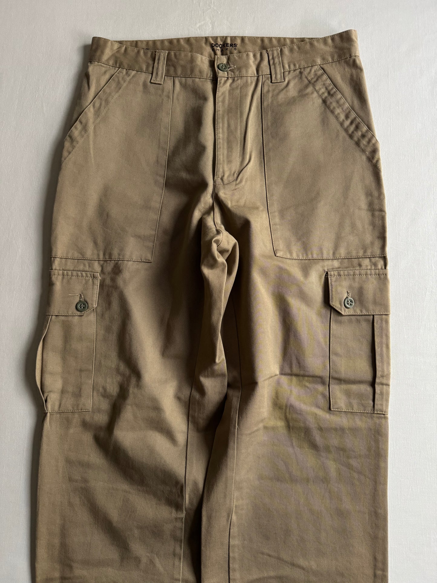 🪖 Pantaloni Dockers Vintage Cream Cargo (W32 x L34)