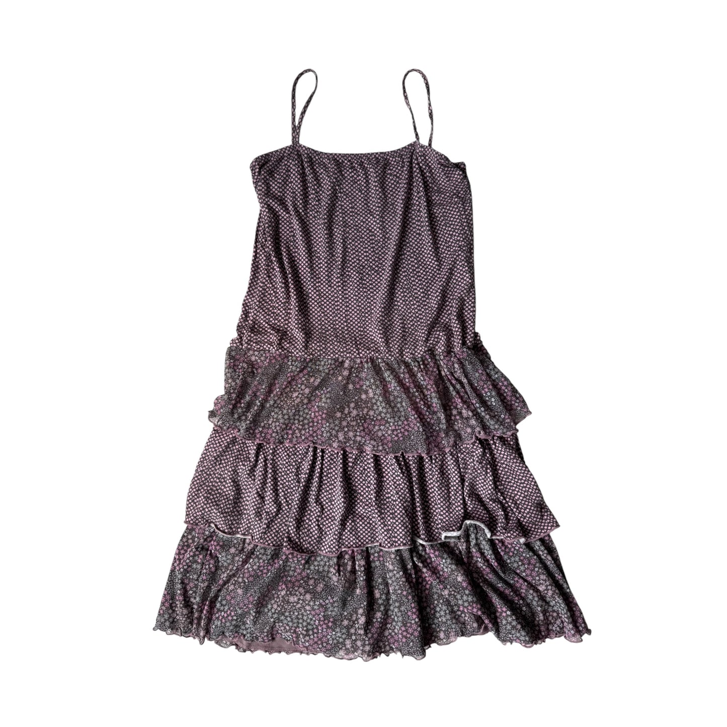 🌺 Rochie Y2K Mesh Floral Sun Dress – XS/S Damă – Made in Italy