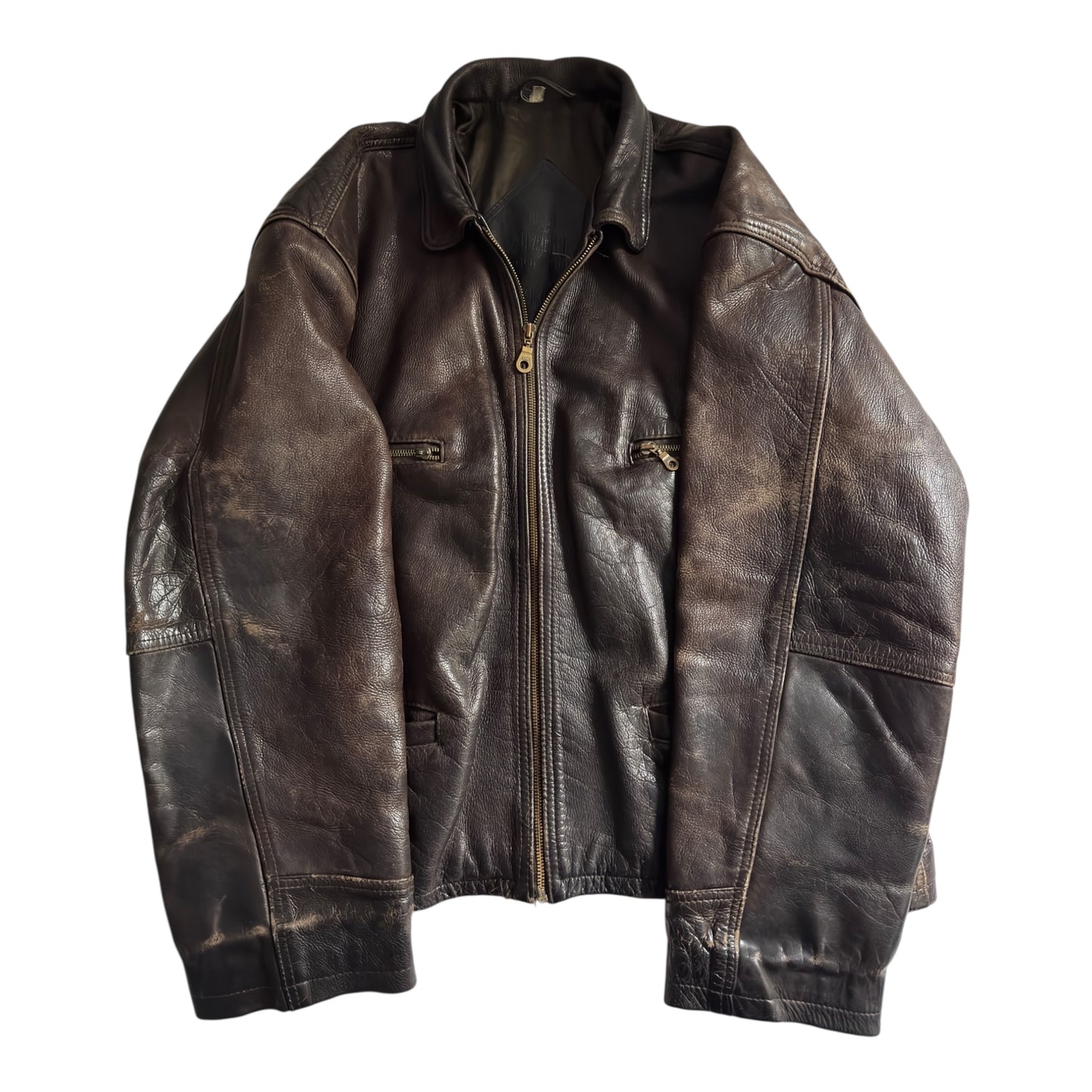 🧥 Geacă Vintage din Piele Groasă – Mărime Men’s XL