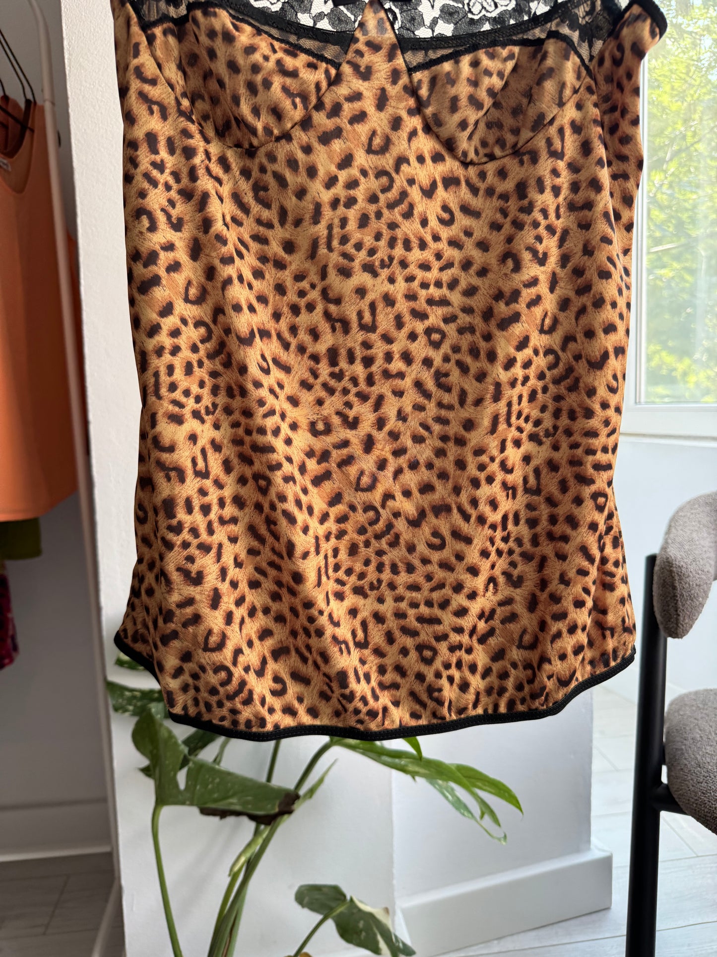 🐆 Cami Top Animal Print Y2K | Made in Italy – M/L Damă