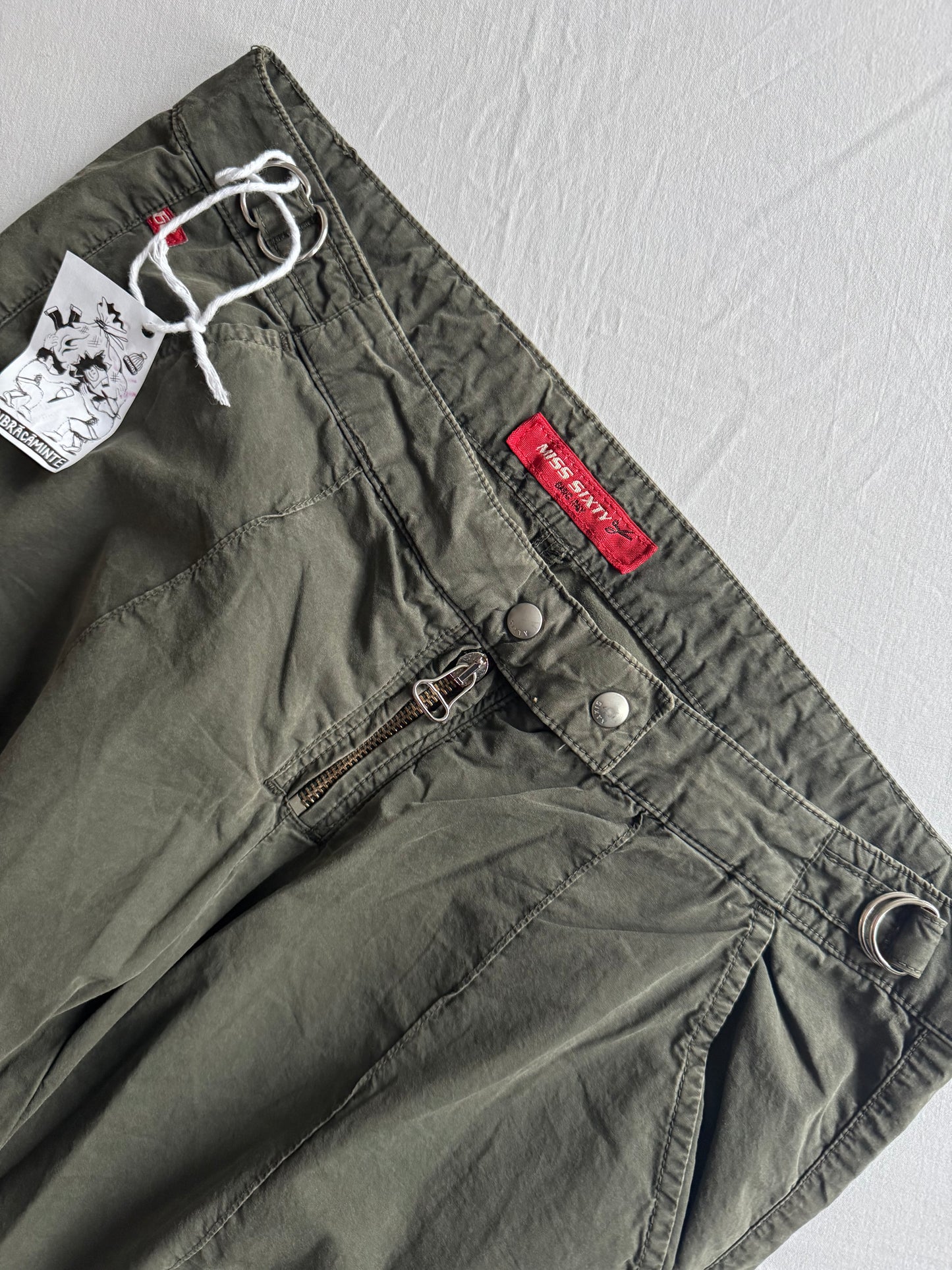 🪖 Pantaloni Cargo Y2K Miss Sixty – Made in Italy – US 29